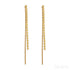 18k Gold Plated Sterling Silver Tassel Long Earrings Eloise